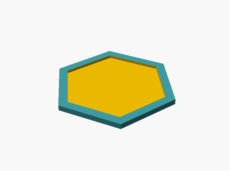 Recessed Hex Coaster