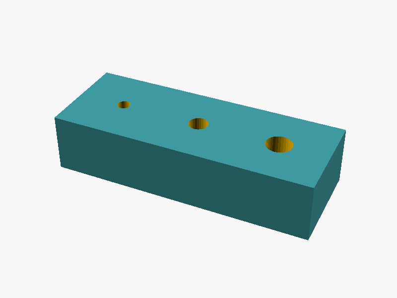 Three-Bore Drill Guide